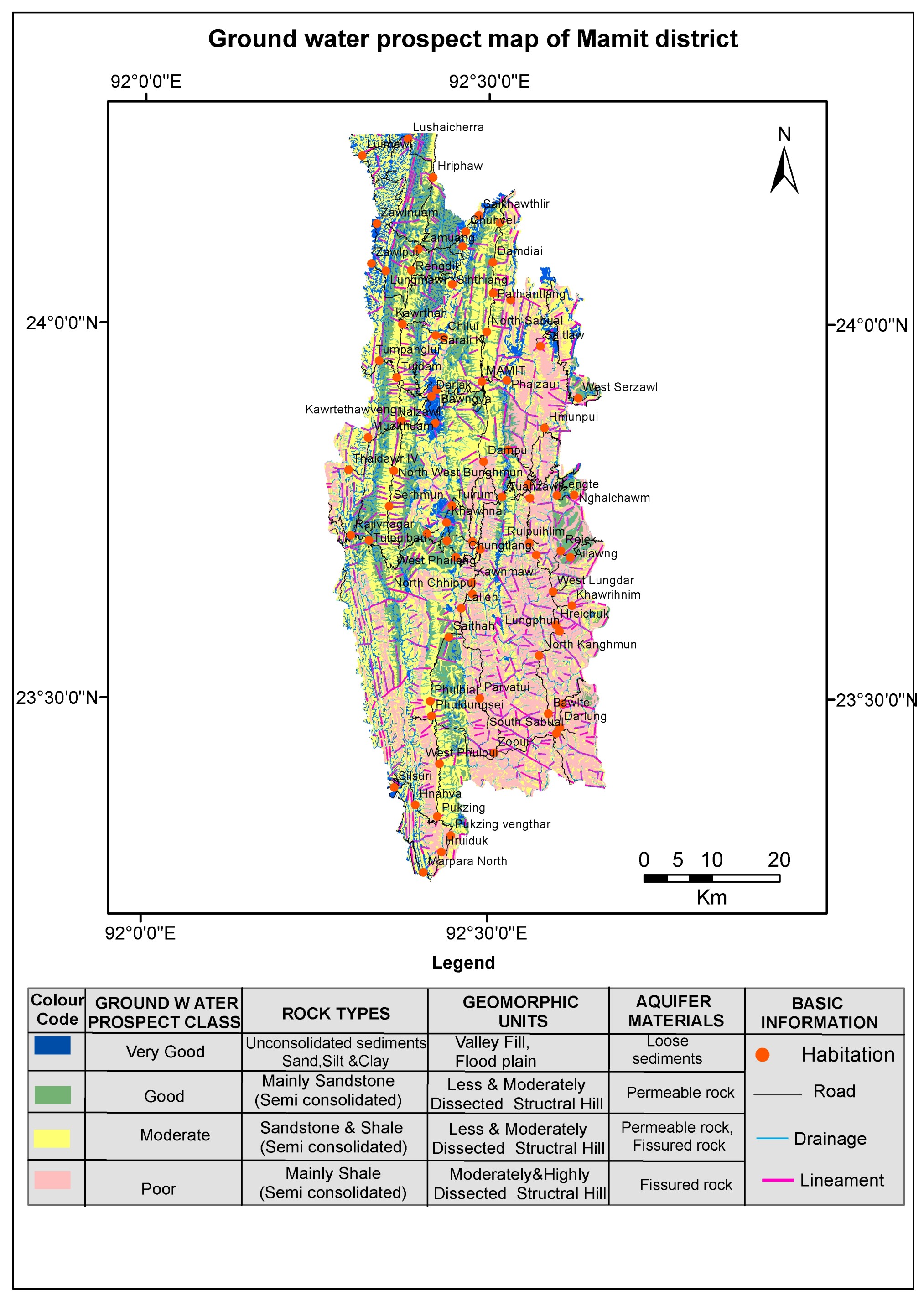 Lithgeom Map of Mamit