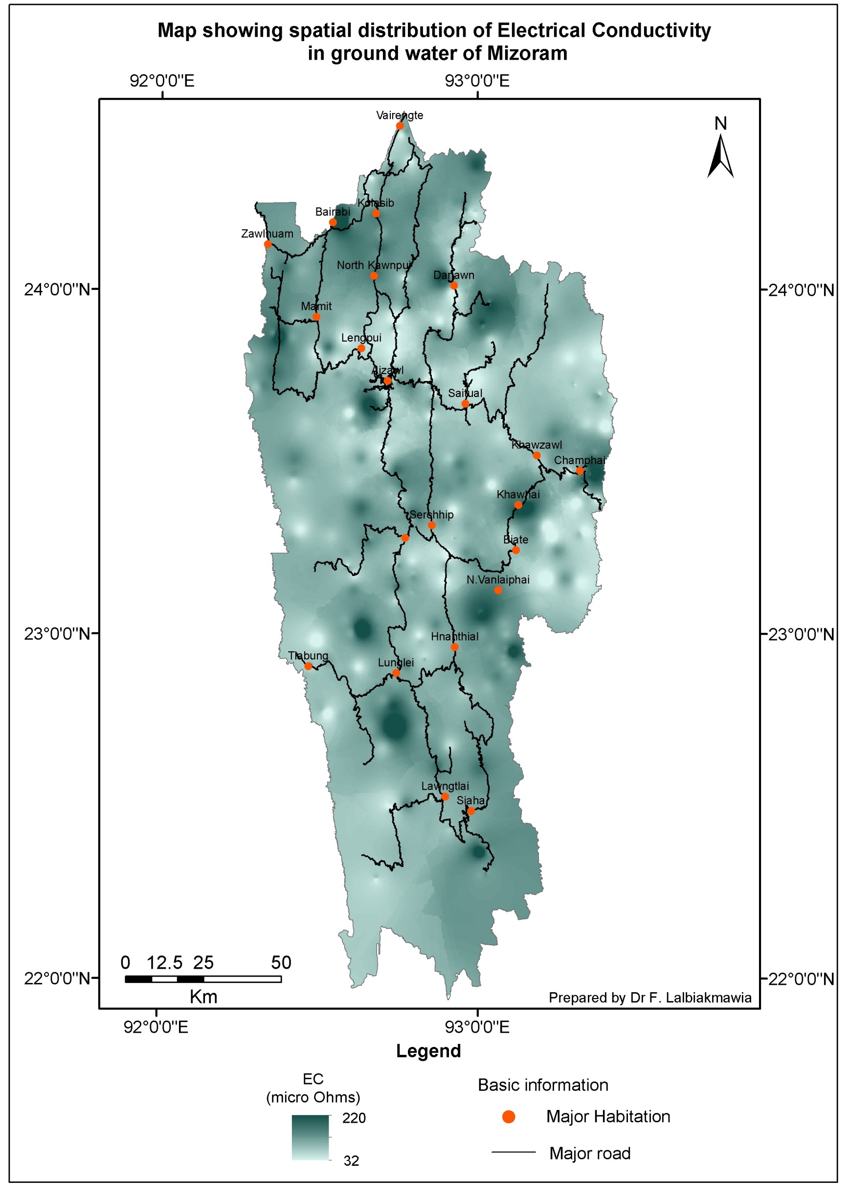 E-Con Map of Mizoram