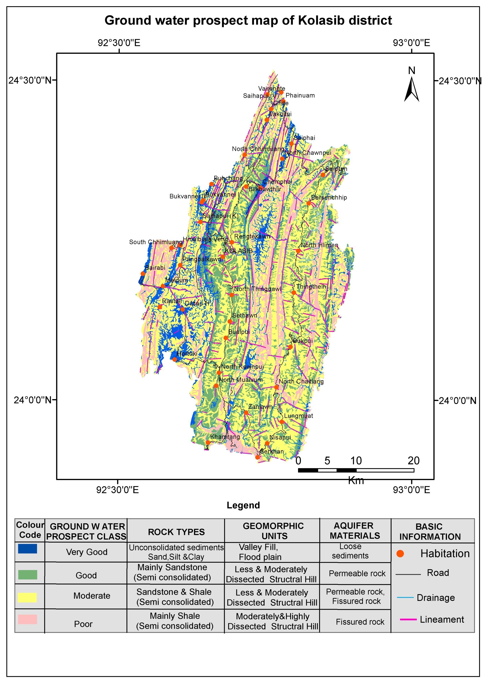 Lithgeom Map of Kolasib